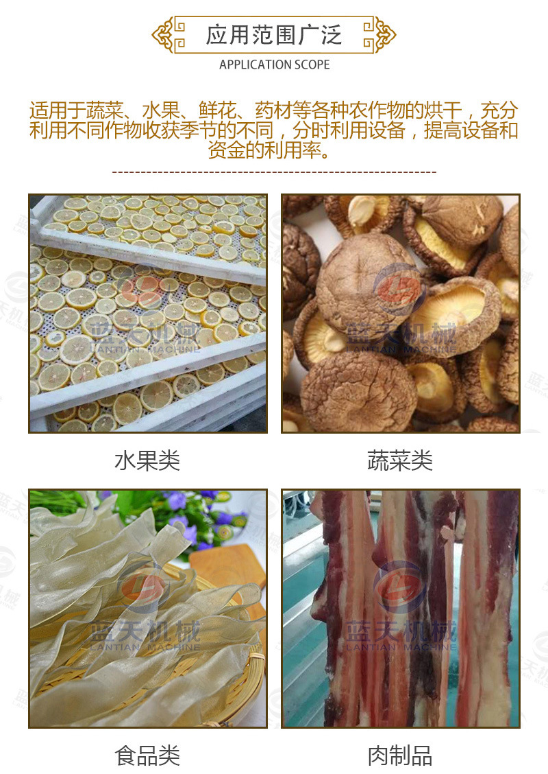 中藥材網(wǎng)帶烘干機應用范圍