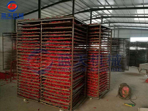 陜西辣椒烘干機用戶(hù)現場(chǎng)